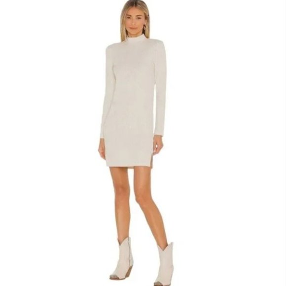 BB Dakota The Scene Heather Gray Ribbed Sweater Dress NWT Size L - Picture 9 of 17